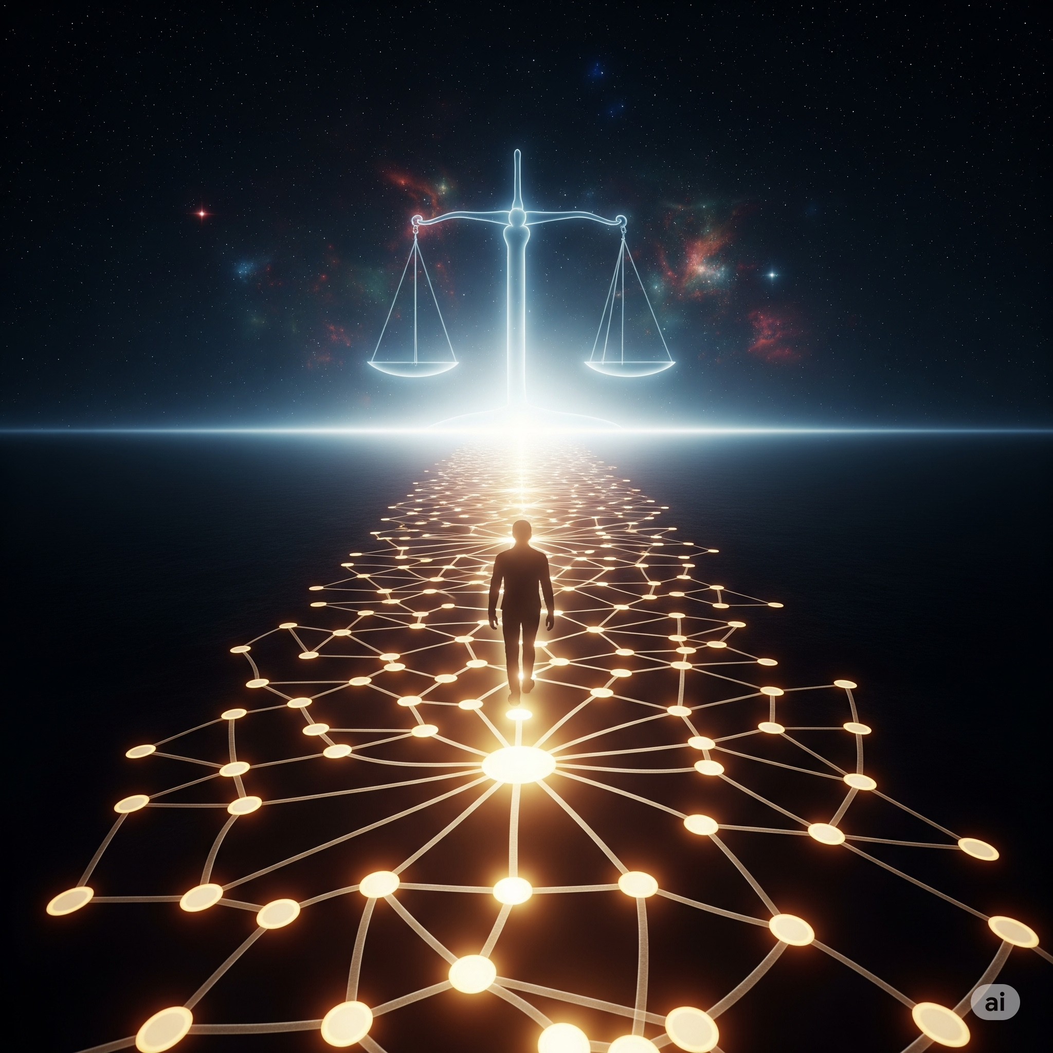 Ilustración de una red de conexiones